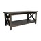 Flash Furniture Jasper Farmhouse Style Solid Wood Coffee Table w/X-Frame Design and Lower Shelf in Dark Gray LFS-2007-DKGRY-GG - alternate 7